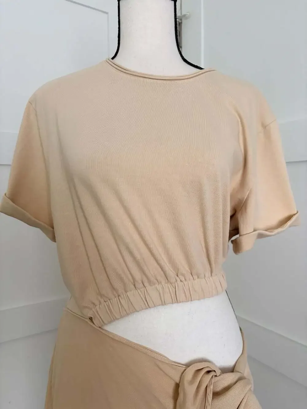 Free People Rae Maxi Dress in Summer Khaki Vacation Size Small